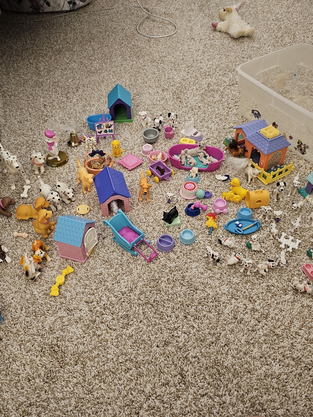 Assorted Children's Toys- Various Dog Figures And Accessories